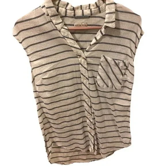 Merona Cotton sleeveless shirt - Picture 1 of 5